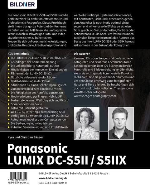 Produktbild: Panasonic LUMIX DC-S5II / DC-S5II&thinsp;X: Das umfangreiche Praxisbuch zu Ihrer Kamera
