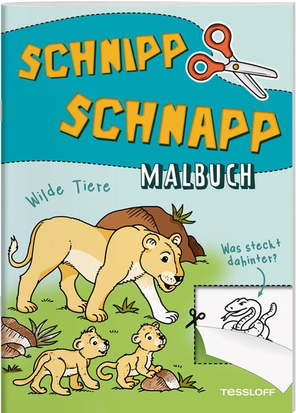 Produktbild: Schnipp Schnapp Malbuch. Wilde Tiere. Was steckt dahinter?