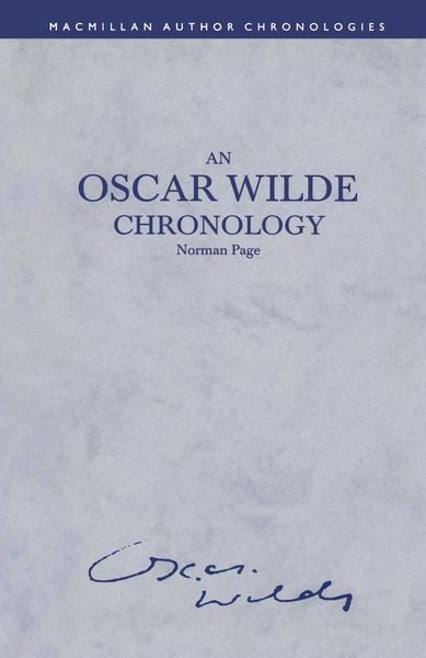 Produktbild: An Oscar Wilde Chronology