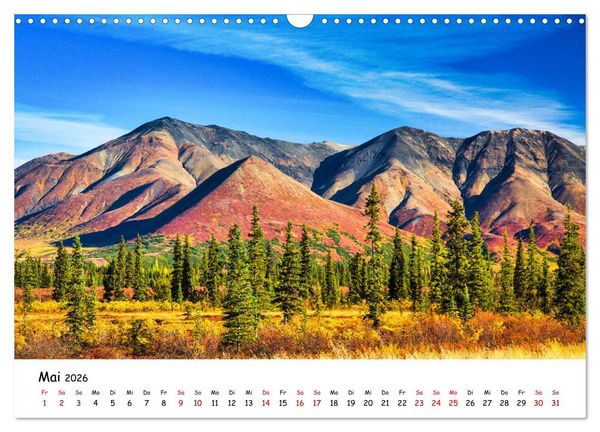 Produktbild: Alaska und Yukon, endlose Freiheit erleben (Wandkalender 2026 DIN A3 quer), CALVENDO Monatskalender