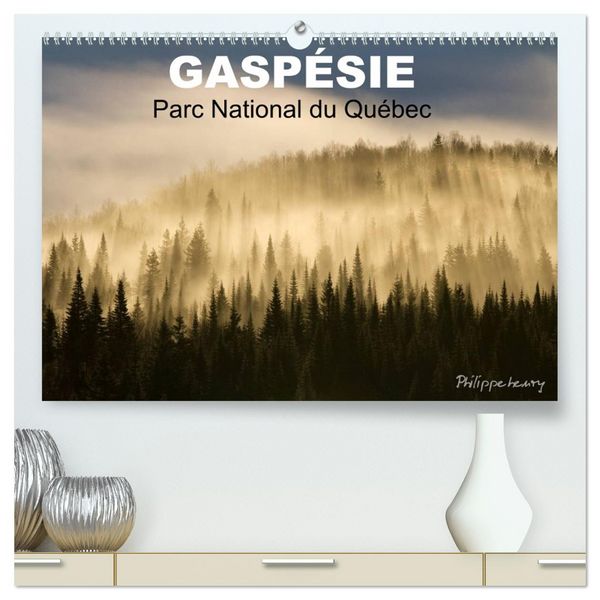 Produktbild: GASP&Eacute;SIE. Parc National du Qu&eacute;bec (Calendrier mural 2026 DIN A2 vertical) calendrier de bureau