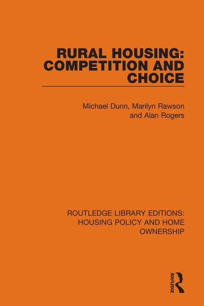 Produktbild: Rural Housing: Competition and Choice
