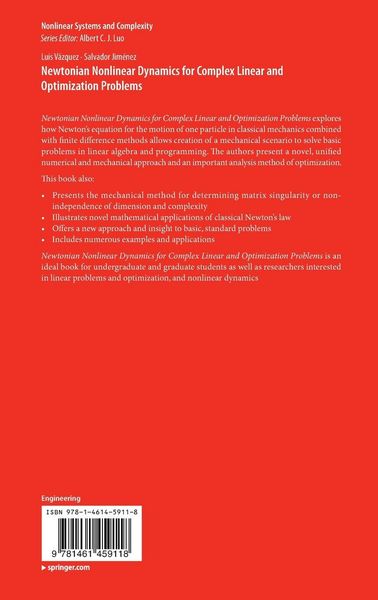 Produktbild: Newtonian Nonlinear Dynamics for Complex Linear and Optimization Problems