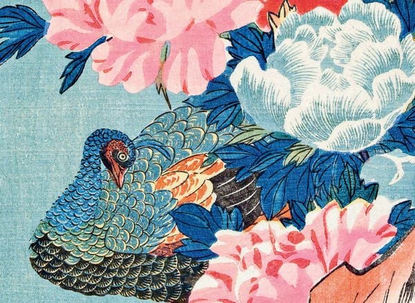 Produktbild: Eisvogel und Lotusbl&uuml;te