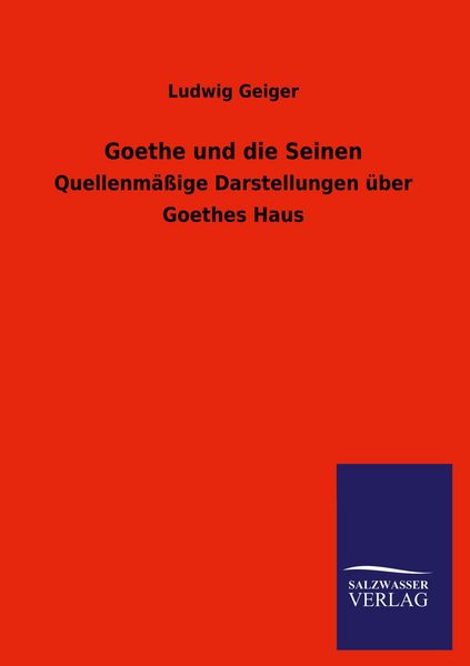 Produktbild: Goethe und die Seinen