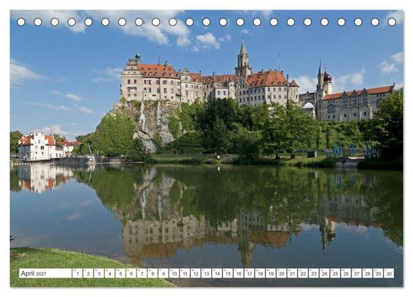Produktbild: Burgen und Schl&ouml;sser - Zeugnisse vergangener Zeiten (Tischkalender 2027 DIN A5 quer), CALVENDO Monatskalender