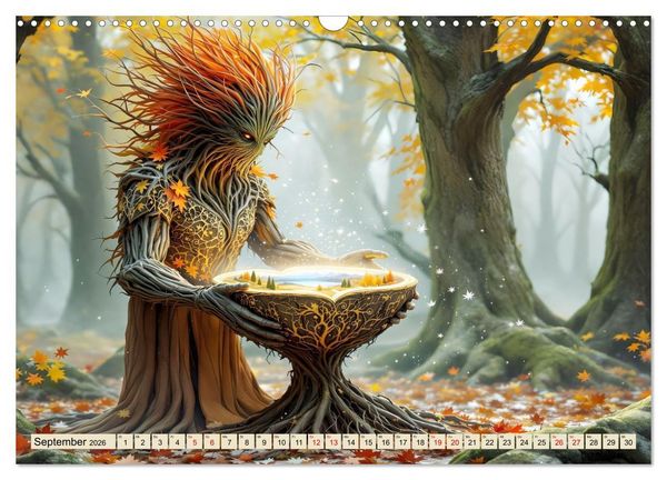 Produktbild: M&auml;rchenhafte Magie &ndash; Jahresmonate im Zeichen der Natur (Wandkalender 2026 DIN A3 quer), CALVENDO Monatskalender