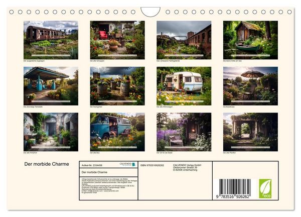 Produktbild: Der morbide Charme (Wandkalender 2027 DIN A4 quer), CALVENDO Monatskalender