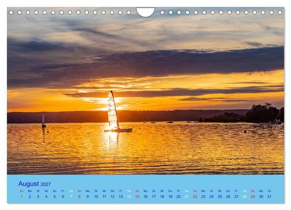 Produktbild: Ammersee-Ansichten (Wandkalender 2027 DIN A4 quer), CALVENDO Monatskalender