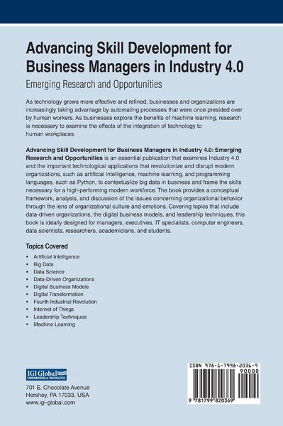 Produktbild: Advancing Skill Development for Business Managers in Industry 4.0