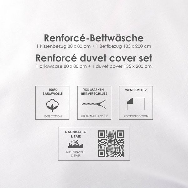 Produktbild: Herding 4428601050 - Unicorn Academy, Baumwolle/Renforc&eacute;, 135x200/80x80cm