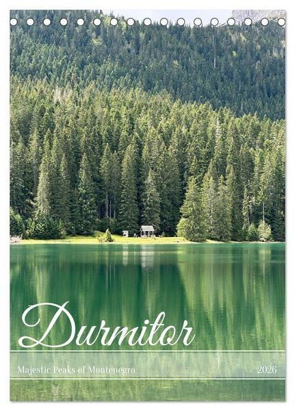 Produktbild: Durmitor &mdash; Majestic Peaks of Montenegro (Desk Calendar 2026 DIN A5 portrait), CALVENDO 12 Month DeskCalendar