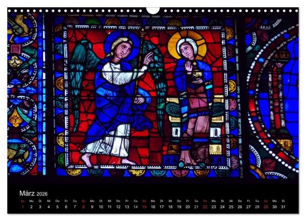 Produktbild: Bilder aus Licht - Notre Dame de Chartres (Wandkalender 2026 DIN A3 quer), CALVENDO Monatskalender