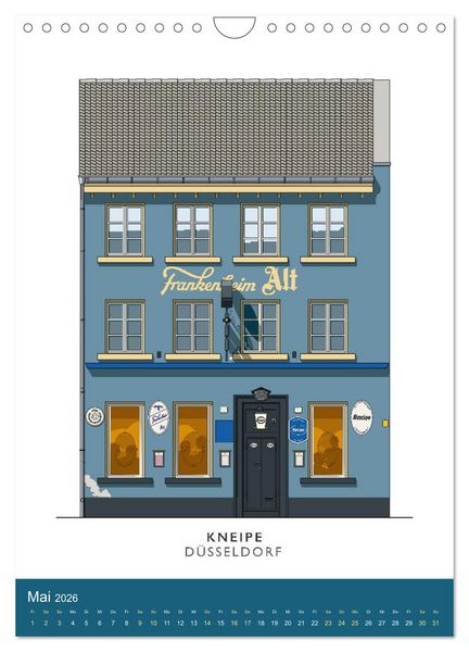Produktbild: PROST! Bars und Kneipen in der D&uuml;sseldorfer Altstadt (Wandkalender 2026 DIN A4 hoch), CALVENDO Monatskalender