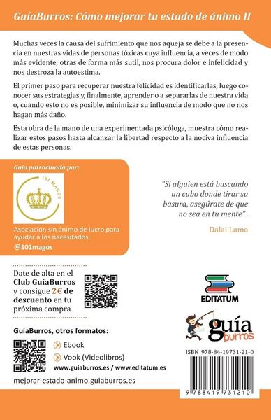 Produktbild: Gu&iacute;aBurros: C&oacute;mo mejorar tu estado de &aacute;nimo II: Deja de sufrir por los dem&aacute;s