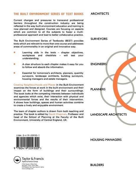 Produktbild: Creating Neighbourhoods and Places in the Built Environment