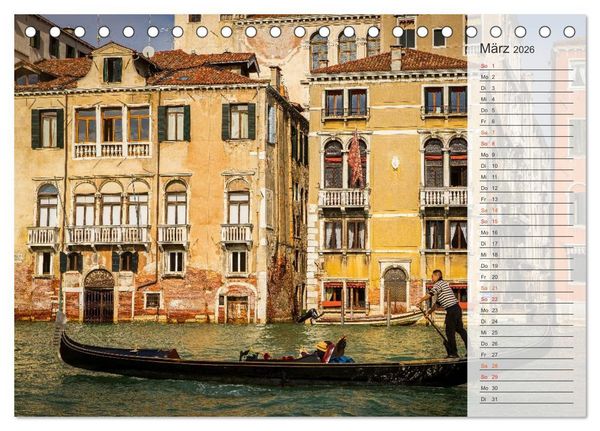 Produktbild: Wundervolles Venedig (Tischkalender 2026 DIN A5 quer), CALVENDO Monatskalender