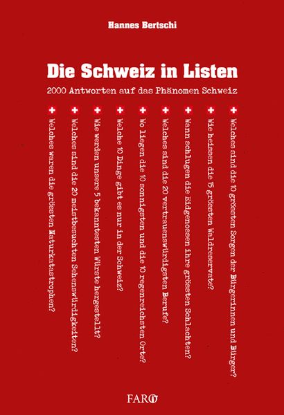 Produktbild: Die Schweiz in Listen