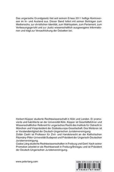 Produktbild: Vier Jahre ungarisches Grundgesetz