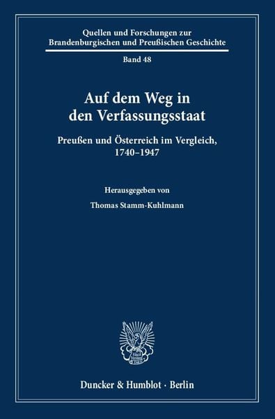 Produktbild: Auf dem Weg in den Verfassungsstaat.