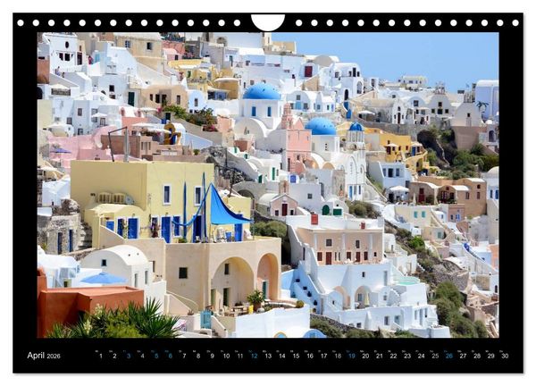Produktbild: Santorini (Wandkalender 2026 DIN A4 quer), CALVENDO Monatskalender