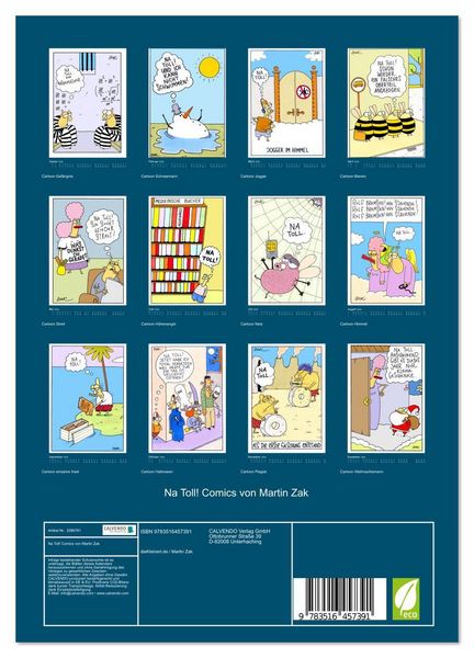 Produktbild: Na Toll! Comics von Martin Zak (Wandkalender 2026 DIN A4 hoch), CALVENDO Monatskalender