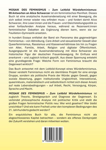 Produktbild: Mosaik des Feminismus - Zum Leitbild W&uuml;rdefeminismus