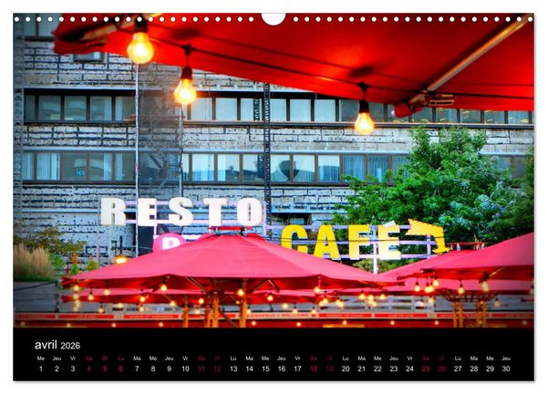 Produktbild: Couleurs pop sur Montr&eacute;al (Calendrier mural 2026 DIN A3 vertical), CALVENDO calendrier mensuel