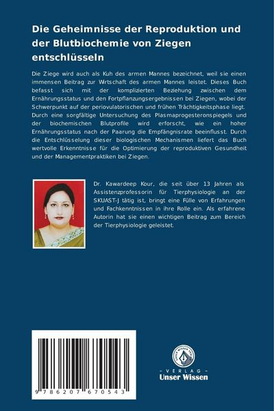 Produktbild: Die Geheimnisse der Reproduktion und der Blutbiochemie von Ziegen entschl&uuml;sseln