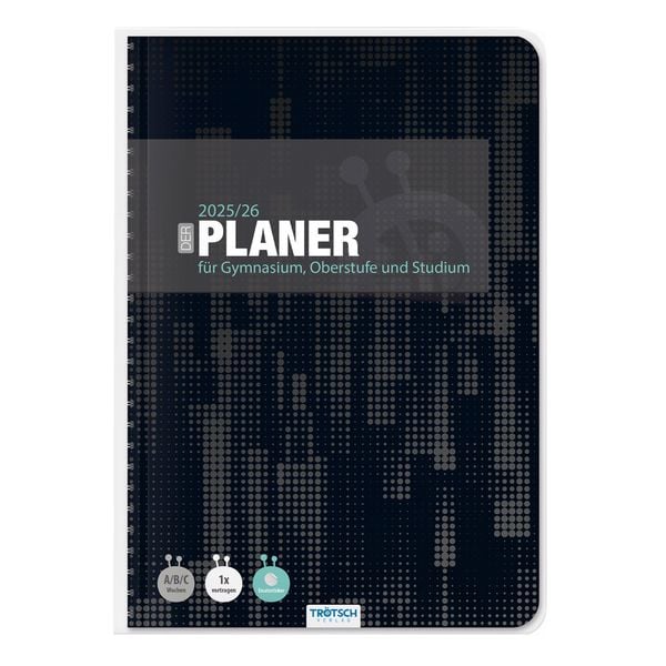 Produktbild: Trötsch Gymnasialplaner Dark 25/26