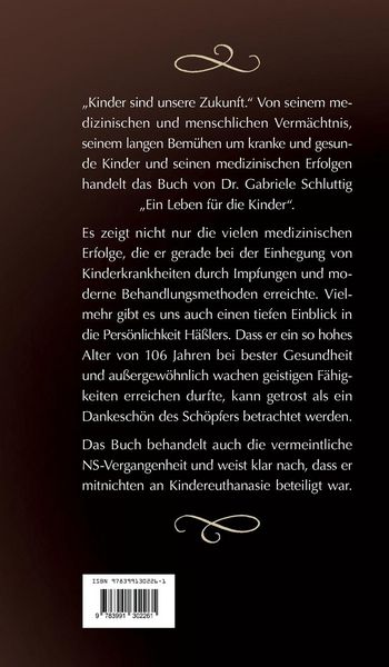 Produktbild: Ein Leben f&uuml;r die Kinder &ndash; Erich H&auml;&szlig;ler 1899&ndash;2005