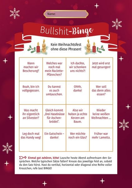 Produktbild: Weihnachts-Bingo