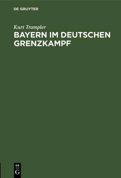 Produktbild: Bayern im deutschen Grenzkampf