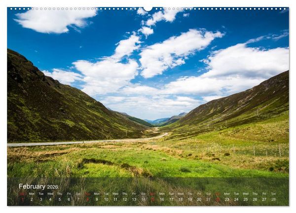 Produktbild: Scotland - From Edinburgh into the Highlands (High Quality Premium Wall Calendar 2026 DIN A2 landscape),CALVENDO 12 Month Wall Calendar