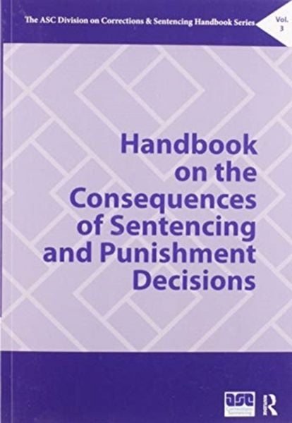 Produktbild: Handbook on the Consequences of Sentencing and Punishment Decisions
