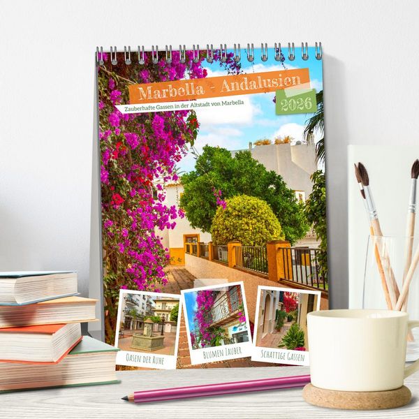 Produktbild: Marbella - Andalusien (Tischkalender 2026 DIN A5 hoch), CALVENDO Monatskalender
