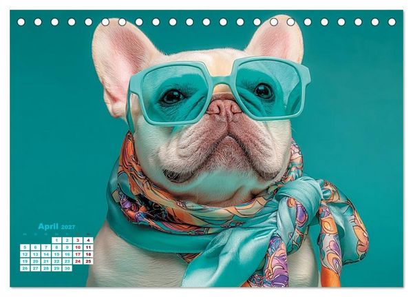 Produktbild: Der wahrscheinlich frechste Mops-Serie der Welt (Tischkalender 2027 DIN A5 quer), CALVENDO Monatskalender