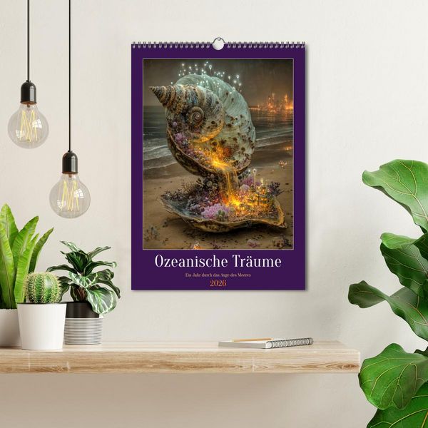 Produktbild: Ozeanische Tr&auml;ume - Ein Jahr durch das Auge des Meeres (Wandkalender 2026 DIN A3 hoch), CALVENDO Monatskalender