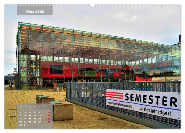 Produktbild: Die Freie Hansestadt Bremen (Wandkalender 2026 DIN A2 quer), CALVENDO Monatskalender