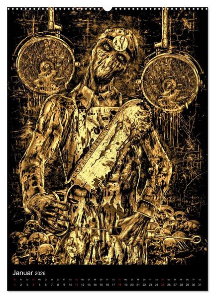 Produktbild: BLOODBOY/ HORROR ILLUSTRATION V1 (Wandkalender 2026 DIN A2 hoch), CALVENDO Monatskalender