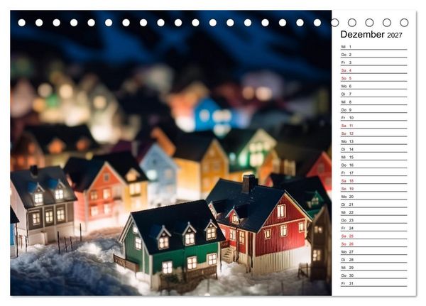 Produktbild: Miniatur Weltreise (Tischkalender 2027 DIN A5 quer), CALVENDO Monatskalender