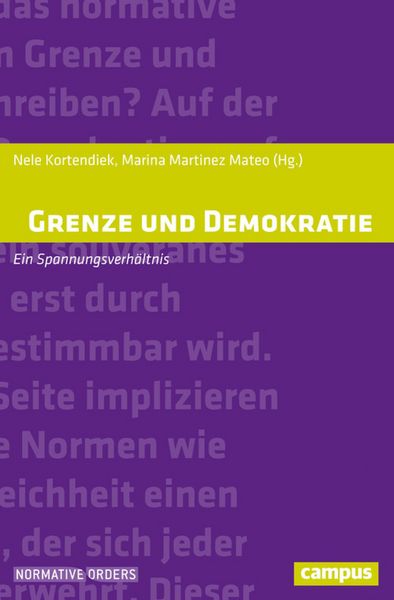 Produktbild: Grenze und Demokratie