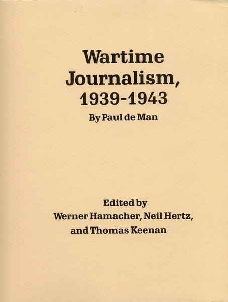 Produktbild: Wartime Journalism, 1939-43