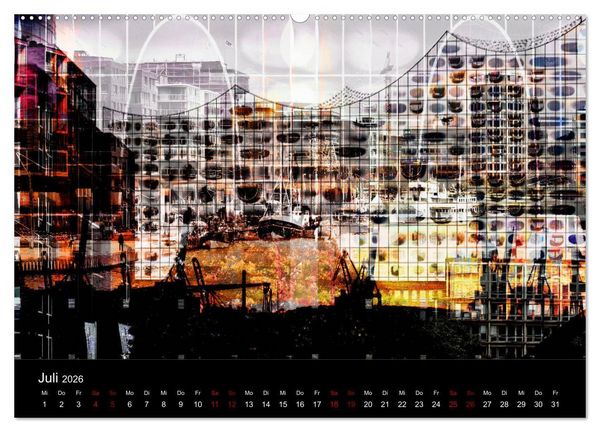 Produktbild: Elbphilharmonie-ARTig (hochwertiger Premium Wandkalender 2026 DIN A2 quer), Kunstdruck in Hochglanz