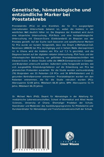 Produktbild: Genetische, h&auml;matologische und entz&uuml;ndliche Marker bei Prostatakrebs