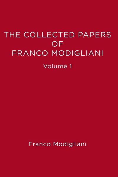 Produktbild: The Collected Papers of Franco Modigliani, Volume 1
