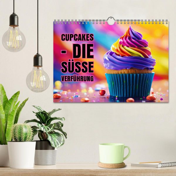 Produktbild: Cupcakes - die s&uuml;&szlig;e Verf&uuml;hrung (Wandkalender 2026 DIN A4 quer), CALVENDO Monatskalender