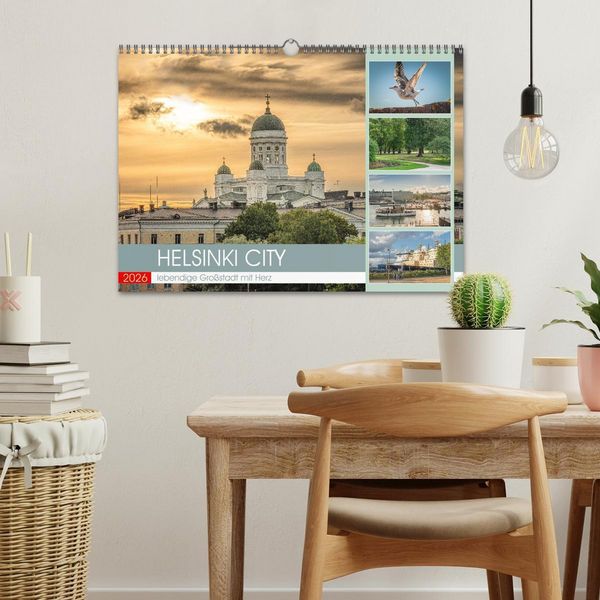 Produktbild: HELSINKI CITY (Wandkalender 2026 DIN A3 quer), CALVENDO Monatskalender