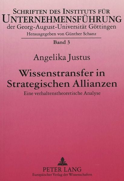 Produktbild: Wissenstransfer in Strategischen Allianzen