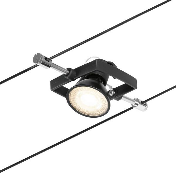 Produktbild: Paulmann 94434 Seil-Komplettsystem GU5.3 Schwarz (matt), Chrom